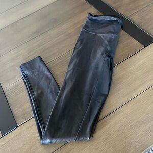 Spanx faux leather leggings black